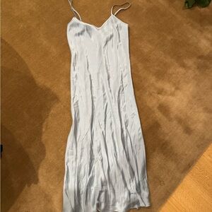 Silk Laundry Light Blue Slip Dress